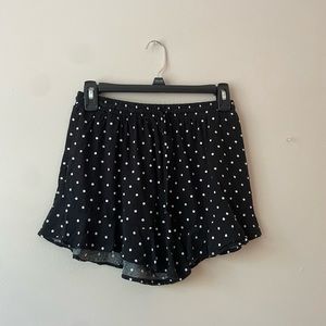 flowy black shorts
